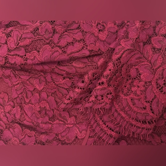 Stunning Raspberry Ever New Lace Dress - Size 8 - Picture 7 of 10